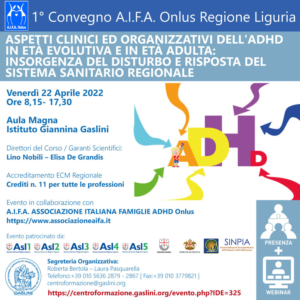 1° Convegno AIFA Onlus Regione Liguria