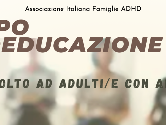Gruppo di Psicoeducazione rivolto a persone adulte con ADHD