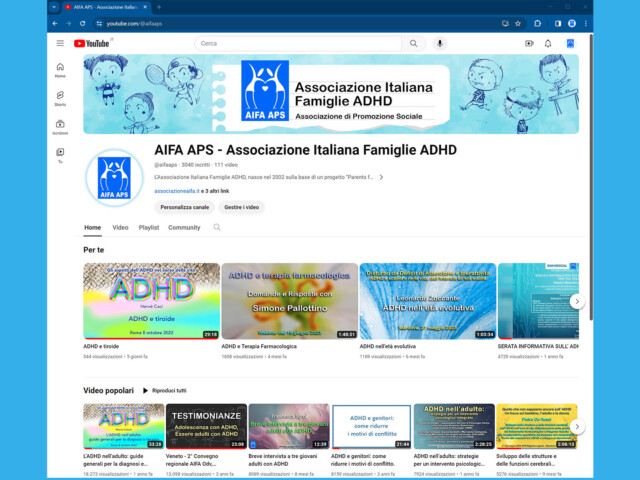 Il canale YouTube di AIFA APS compie 4 anni!!!