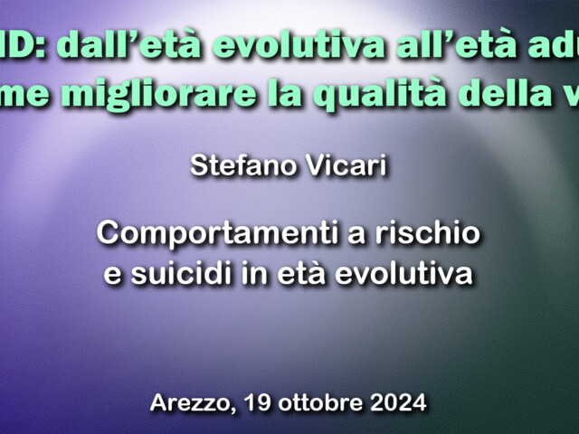 Comportamenti a rischio e suicidi in età evolutiva