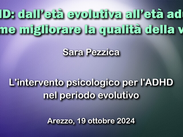 L’intervento psicologico per l’ADHD nel periodo evolutivo
